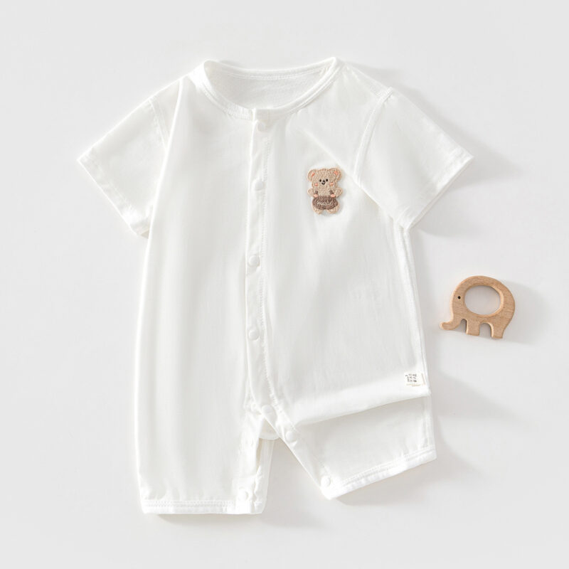 Lightweight Short Sleeve Romper for Boys and Girls