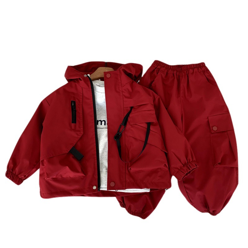 Casual jacket submachine jacket two-piece pants set