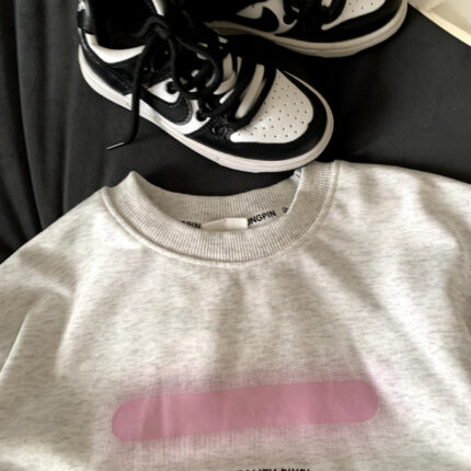 Loose sweatshirt girls' sweatpants two-piece set - Image 2