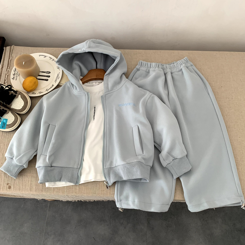 Sports suit children's coat sweatpants two-piece set