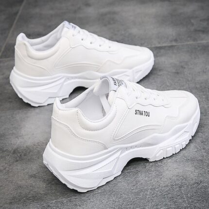 Men's Shoes Fashionable Casual Breathable Height-Enhancing Running Sports Dad Shoes - Image 5