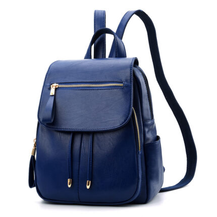 Soft leather backpack travel bag - Image 9