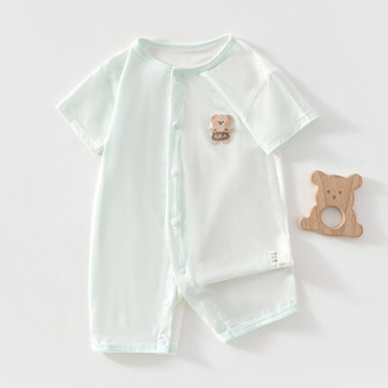 Lightweight Short Sleeve Romper for Boys and Girls - Image 5