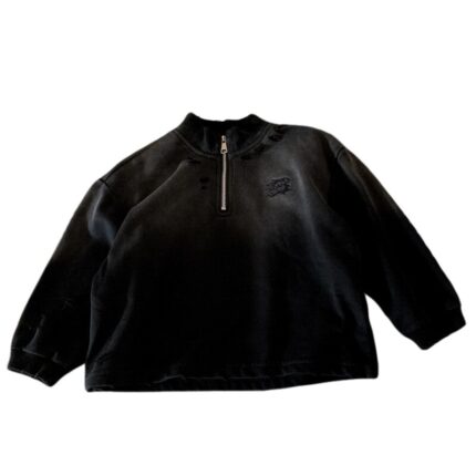 Round neck ripped top for casual and versatile children's clothing - Image 5