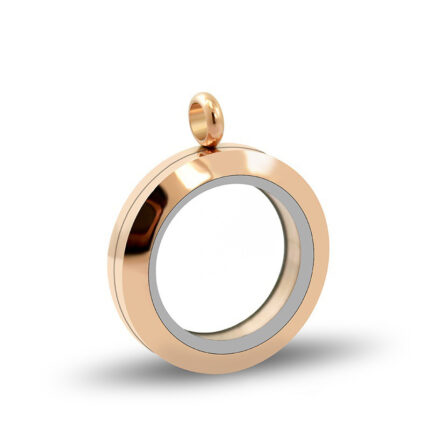 20mm/25mm/30mm Glass Floating Lockets Pendant Stainless Steel Magnetic Twist Closure Jewelry - Image 7