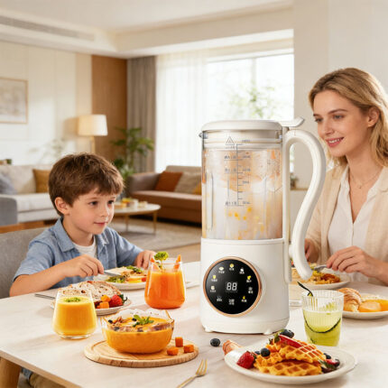 1.4L Nuts Milk Maker, Juicer and Soy Milk Machine with 16 Blades for Plant-Based Drinks, Oatmeal, Almond, Grains, and Beverages - Image 3