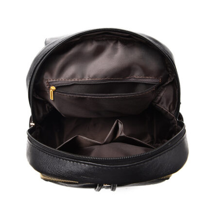 Soft leather backpack travel bag - Image 4
