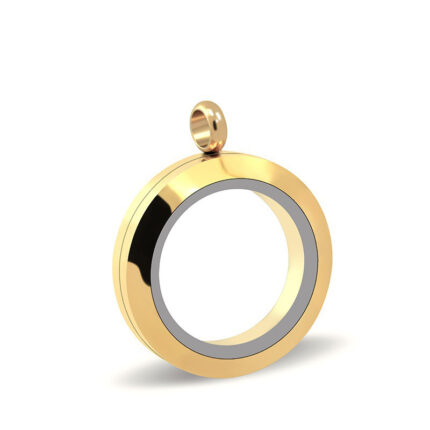 20mm/25mm/30mm Glass Floating Lockets Pendant Stainless Steel Magnetic Twist Closure Jewelry - Image 8