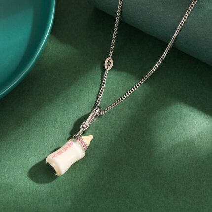 Acrylic letter printing power bottle pendant necklace exquisite bottle pendant - Image 6