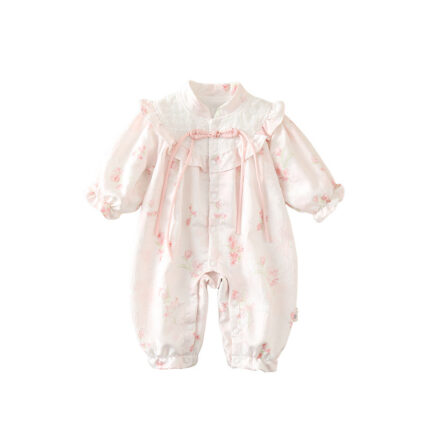Baby Clothes Double-Layer Outerwear Sweet Full Moon First Birthday Girl Baby Cute Princess Bodysuit - Image 1