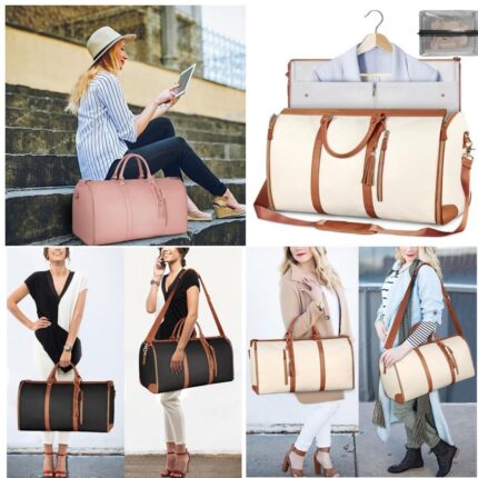 Folding suit bag large capacity women's handbag convenient crossbody travel business luggage bag - Image 3