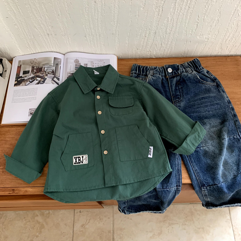 Versatile tops college style children's clothing