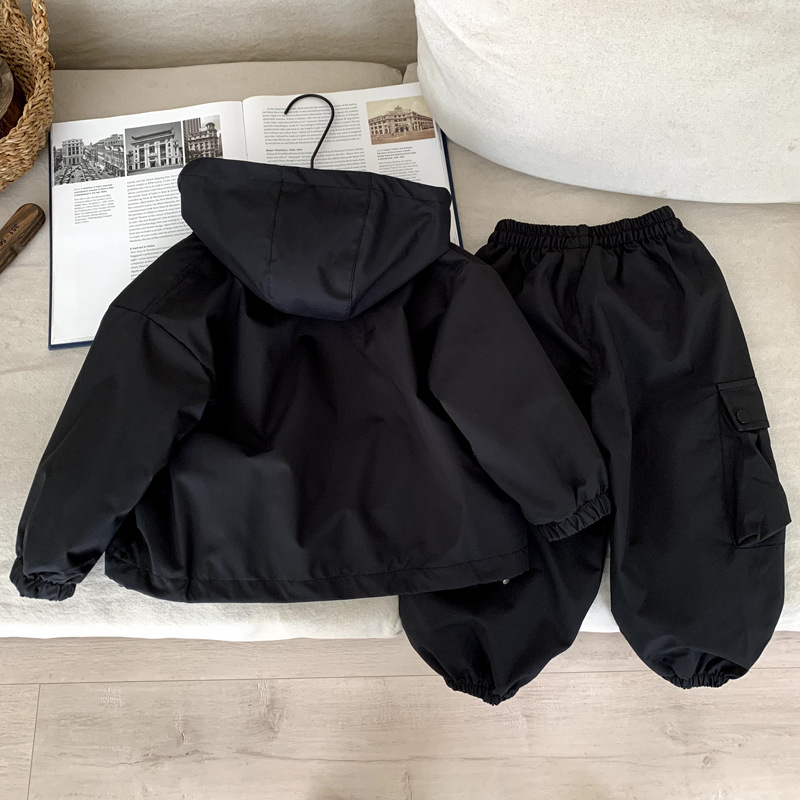 Casual jacket submachine jacket two-piece pants set