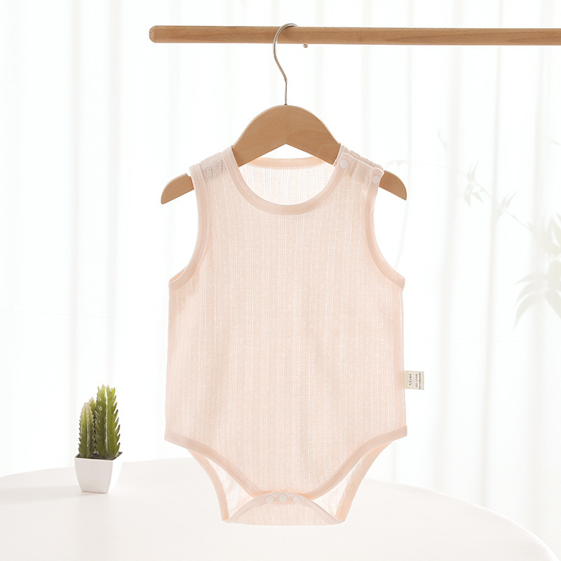 Baby Sleeveless Onesie Lightweight  Infant Romper Unisex Newborn Bodysuit