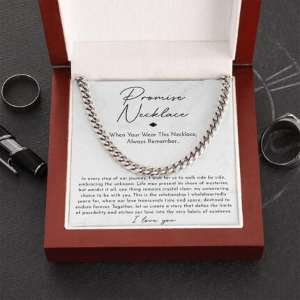 Stainless steel necklace with double-sided polished titanium steel chain - Image 8