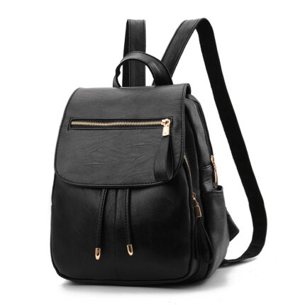 Soft leather backpack travel bag - Image 10