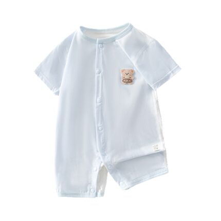Lightweight Short Sleeve Romper for Boys and Girls - Image 1