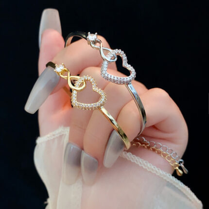 2025 Infinite - Symbol Hollow - Heart Bracelet for Daughter, with Gift Box, Ideal for Her Birthday Party and as an Adult Gift - Image 8