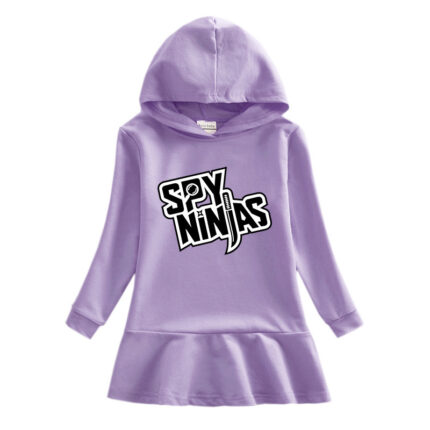 Children's hooded sweatshirt dress - Image 8