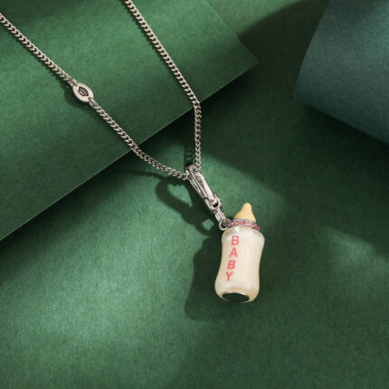 Acrylic letter printing power bottle pendant necklace exquisite bottle pendant - Image 7