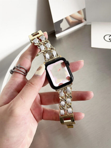 Leather Metal Denim Watch Classic Style Watch Strap Generation Watch Strap Niche - Image 4