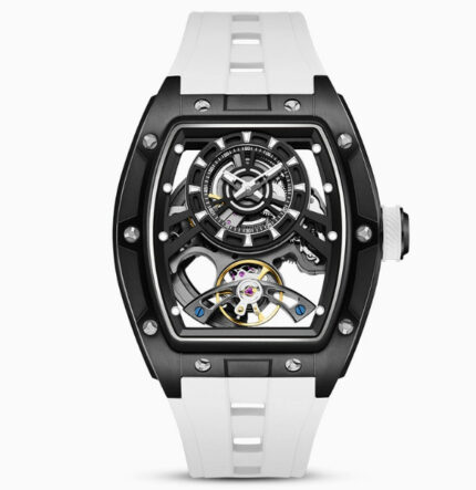 Mens Transparent Barrel-Shaped Fully Luminous Waterproof Mechanical Watch - Image 3